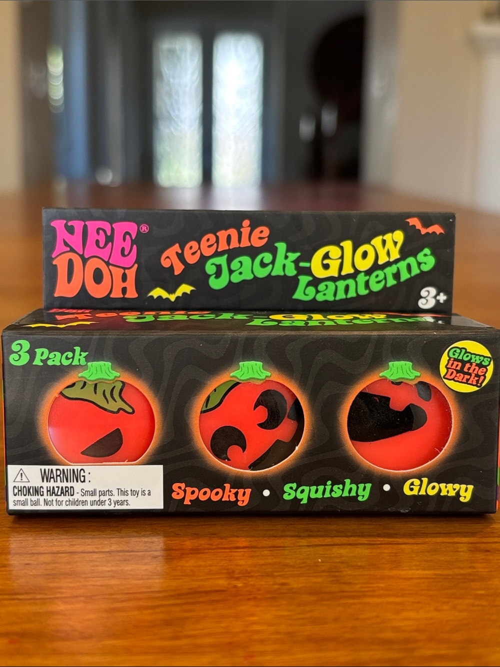 TEENIE JACK-GLOW LANTERNS NEEDOH SCHYLLING 3-PACK PUMPKINS NEW RARE SQUISHY 🎃